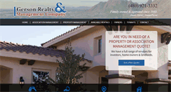 Desktop Screenshot of gersonrealty.com