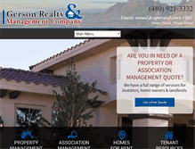 Tablet Screenshot of gersonrealty.com